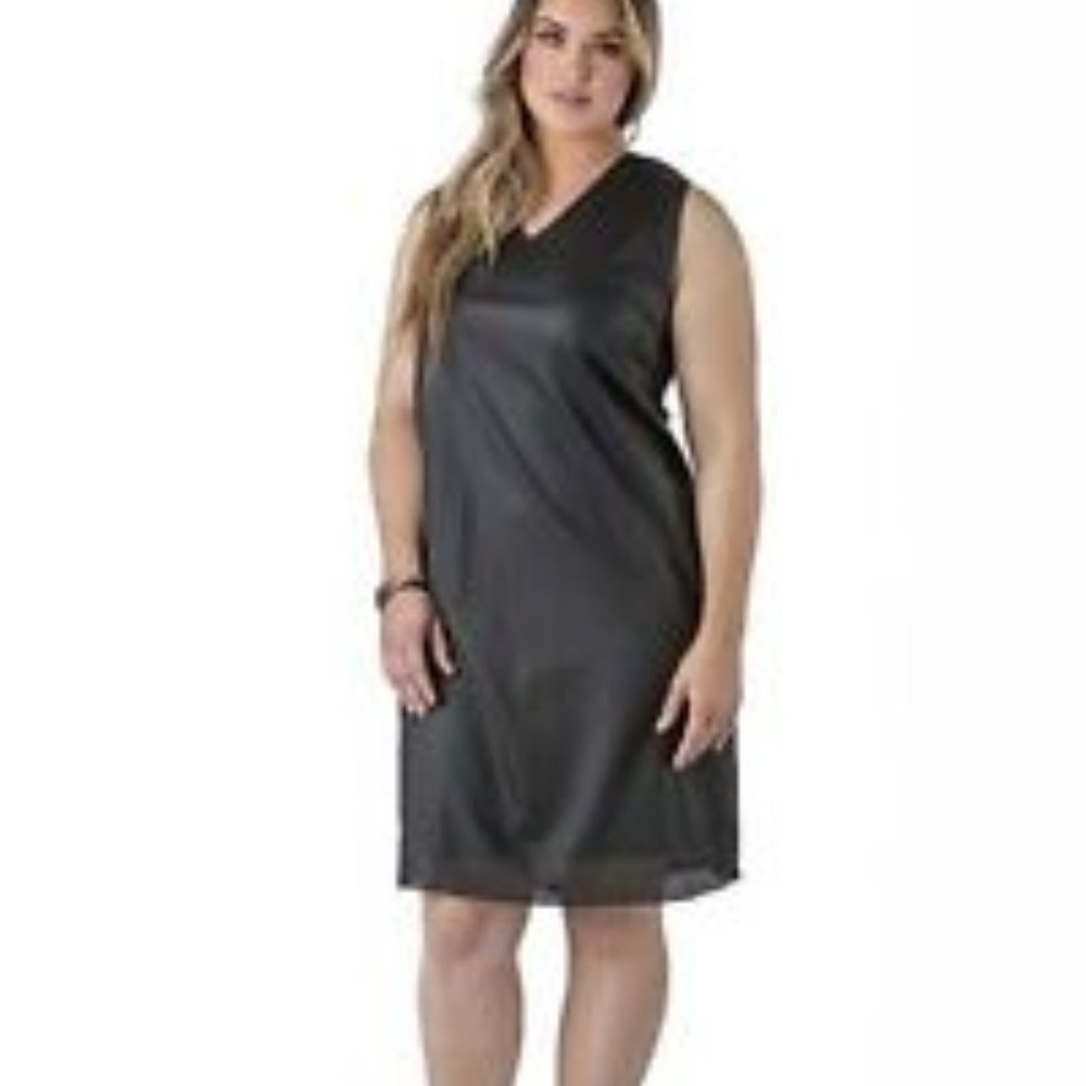 Standards & Practices Tiffany Faux Leather Dress